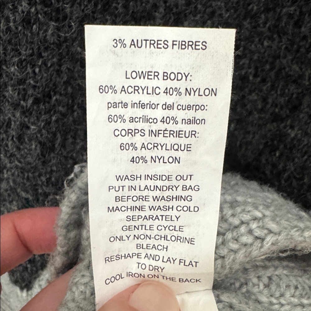 MICHAEL KORS PEARL HEATHER GREY COLOR BLOCK MOCK TURTLENECK SWEATER - Picture 11 of 11